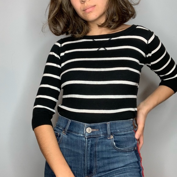 Striped 3/4 Long-sleeve Shirt - Picture 3 of 3